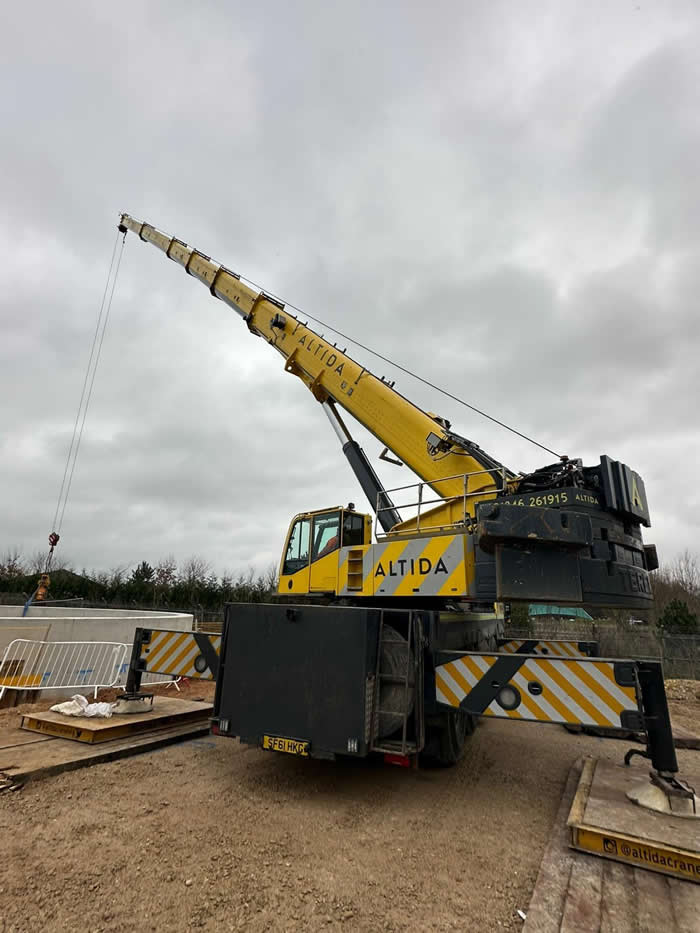 An Altida all-terrain crane